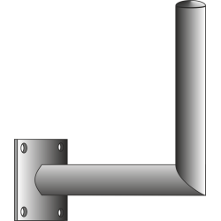 Fixation murale 1 miroir 2
